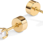 Dainty Pearl Studs | Gold