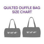 Golden Doodle Dog Quilted Duffle Bag