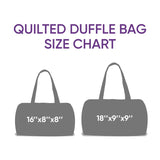 Golden Doodle Dog Quilted Duffle Bag