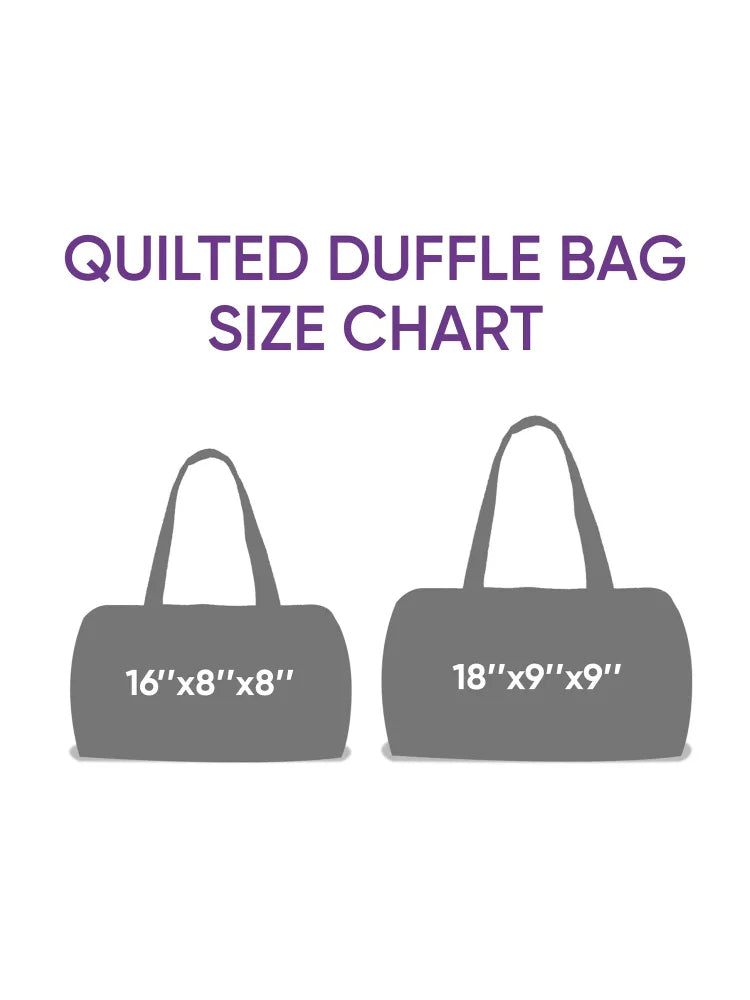 Rose Love Quilted Duffle Bag