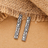Vintage Boho Bar Pendant Earrings