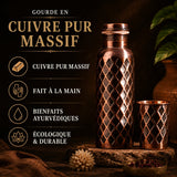 HYDRATATION PRÉCIEUSE — GOURDE DIAMANT EN CUIVRE