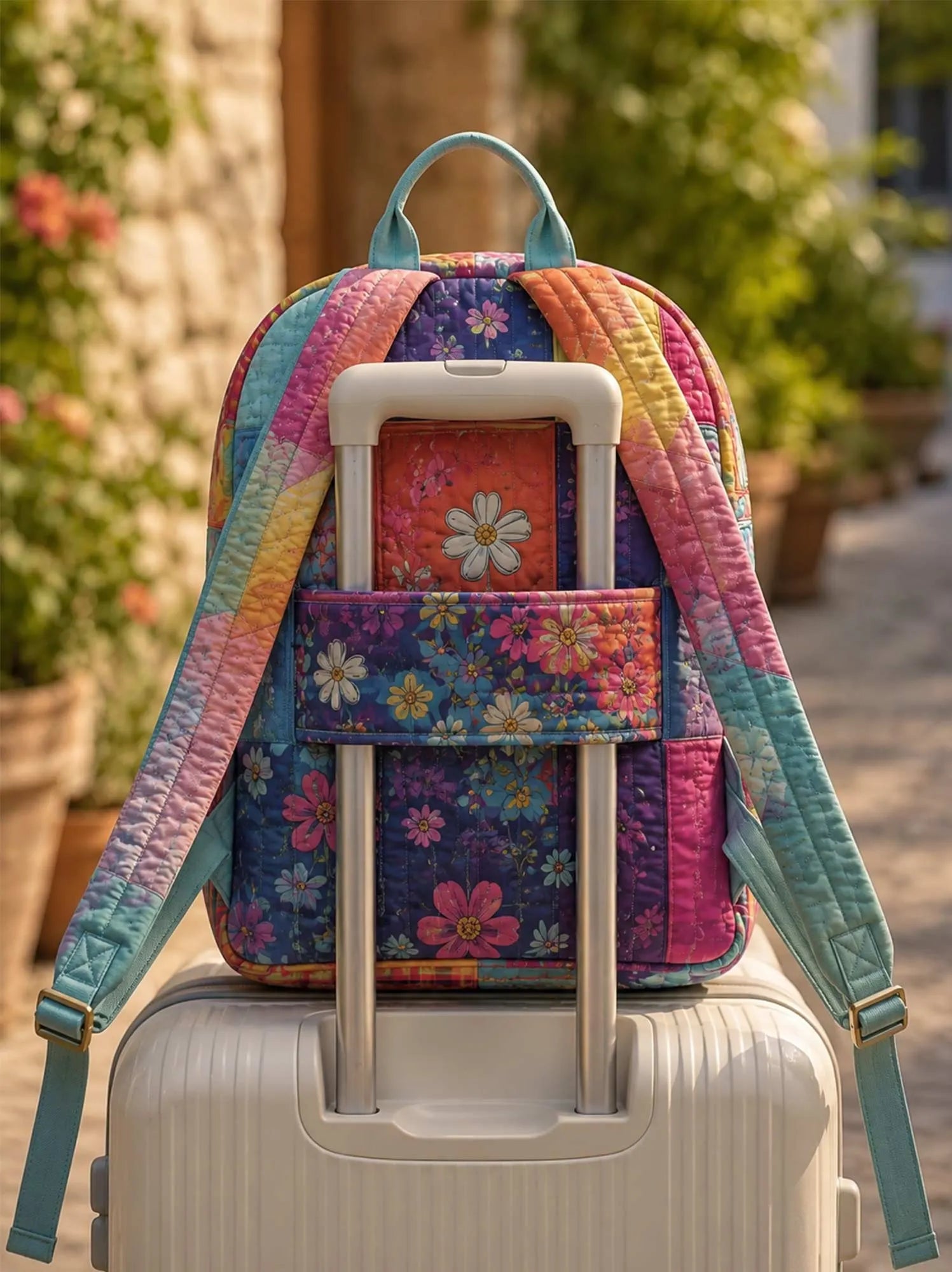 Hippie Van Quilted Backpack