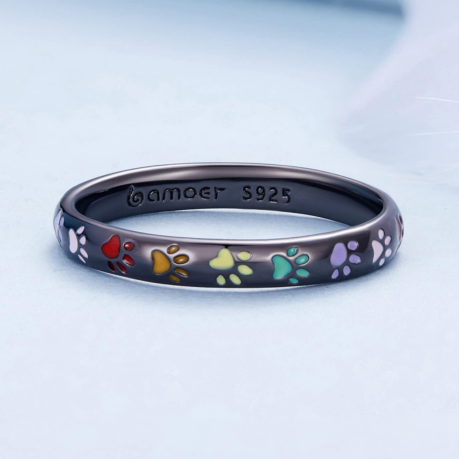 Elegant Paw Print Ring
