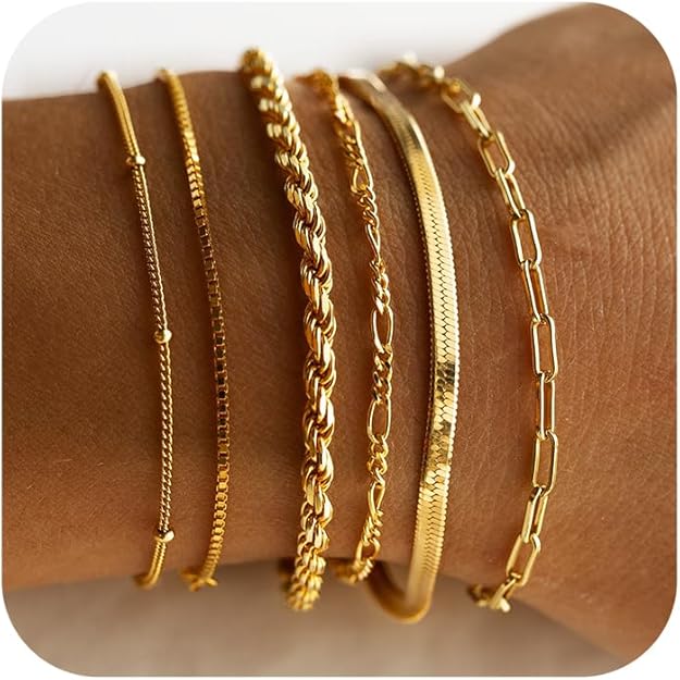ENSEMBLE DE BRACELETS | OR
