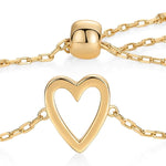 Radiant Heart Bracelets | Gold