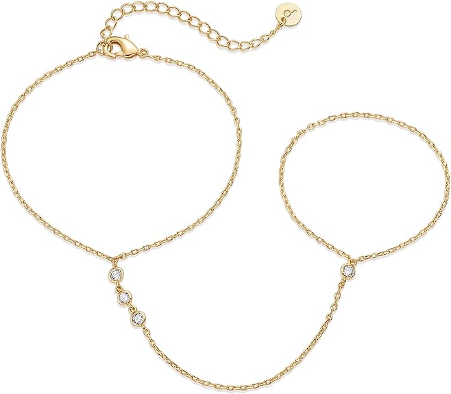 Bracelet Perlé Chaîne de Main | Or