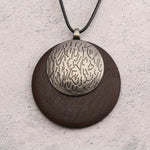 Bohemian Retro Style Spiral Medallion Pendant Long Necklace