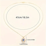 Kavella Noctazure Gold Necklace