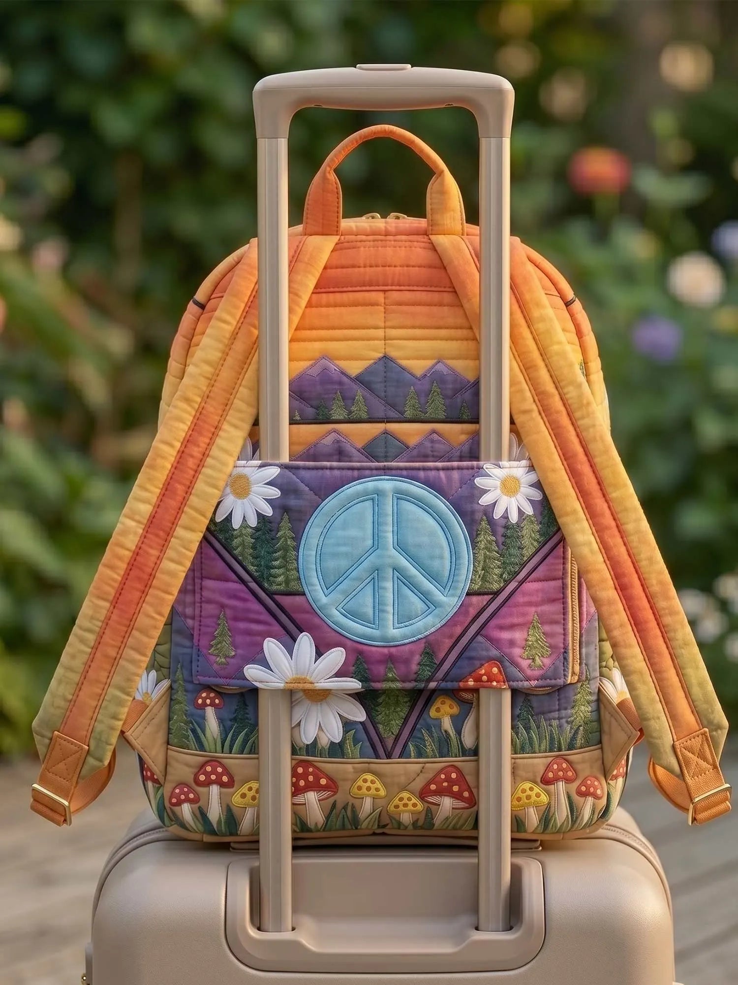 Hippie Van Quilted Backpack