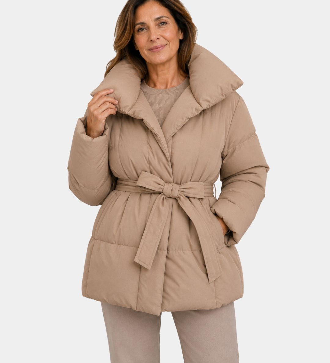 ALIXÈNE | VESTE MATELASSÉE CEINTURÉE