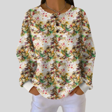MADELINE - PULL FEUILLAGE DORÉ