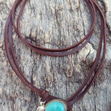 COLLIER VINTAGE TURQUOISE PERLE MULTI-