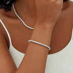 Moissanite Tennis bracelet | White Gold