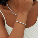 Moissanite Tennis bracelet | White Gold