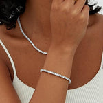 Moissanite Tennis bracelet - White Gold
