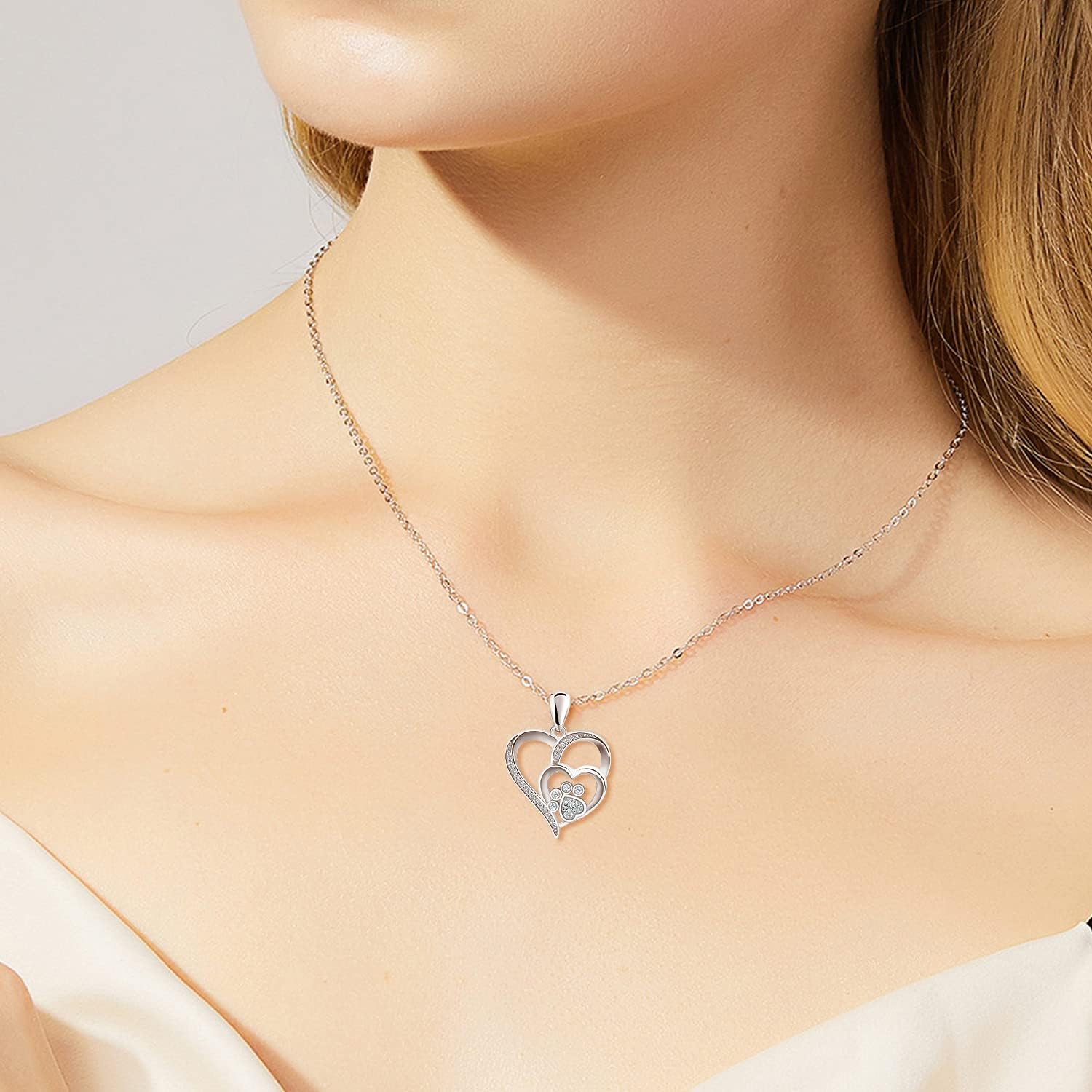 Paw Love Crystal Necklace