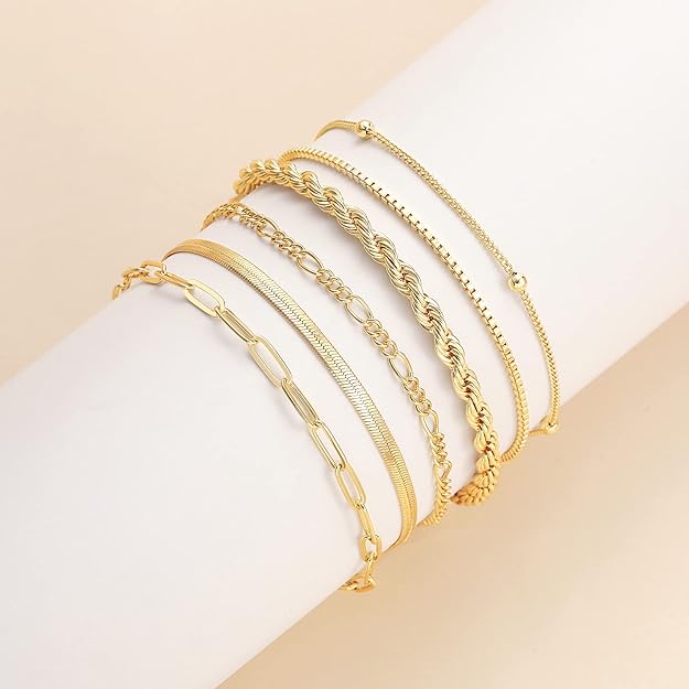 ENSEMBLE DE BRACELETS | OR