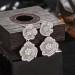 Elegant Boho Style Zirconia Inlay Stud Earrings