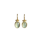 Vintage Green Moonstone Earrings