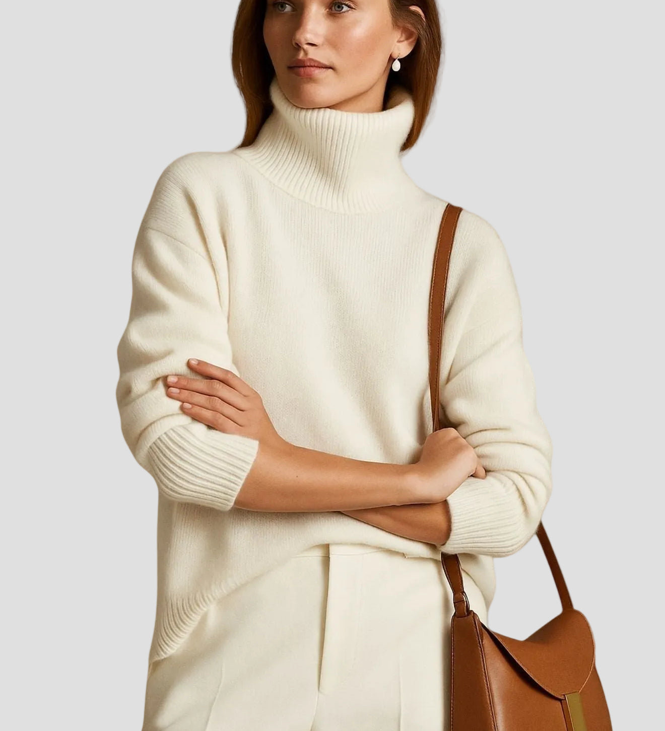 SIXTINE | PULL COL ROULÉ DOUX