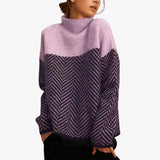ANAÏS | PULL COL ROULÉ EN COTON TRICOTÉ