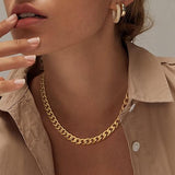 Chunky Cuban Link Necklace - Gold