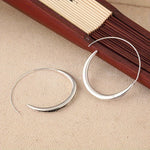 Handcrafted Retro Boho Copper Hoop Earrings