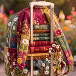 Patchwork Book Quilted Backpack