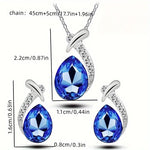 Classic Mermaid Elegance Jewelry Set | White Gold