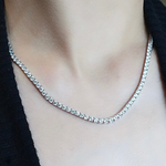 Tennis Necklace | Gold