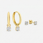 Luna Earrings Set | Gold