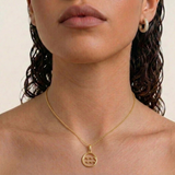 Zodiac sign necklace | Gold