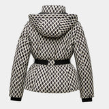 ÉLODIANE | VESTE MATELASSÉE BEIGE À CEINTURE