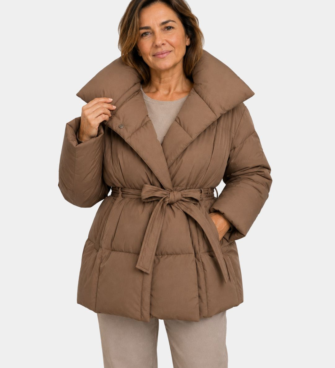 ALIXÈNE | VESTE MATELASSÉE CEINTURÉE