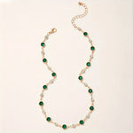 Emerald Green Pendant Necklace