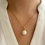 Golden Grace Pearl Jewelry Set | Gold