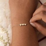 BRACELET INITIALE CŒUR PERSONNALISÉ