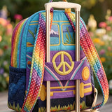 Hippie Van Quilted Backpack