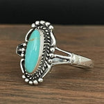 BAGUE NL/RETRO TURQUOISE BAGUE BOHÈME MARQUISE BAGUE PERSONNALISÉ ETHNIQUE FEMMES GESCHIKT QUOTIDIEN USAGE PARFAIT CADEAU AMOUREUX SAINT-VALENTIN FÊTES NOËL