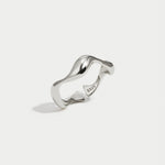 Wave Adjustable Ring - Silver