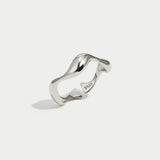 Wave Adjustable Ring - Silver