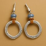 BOUCLES D'OREILLES VINTAGE BOHÈME CERCLE | ARGENT