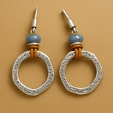 BOUCLES D'OREILLES VINTAGE BOHÈME CERCLE | ARGENT
