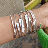 Vintage Bohemian Style Wide Cuff Stackable Bracelet