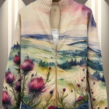 ZELDA | VESTE ZIPPÉE CHARDON ÉCOSSAIS