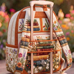 Sunset Book Van Quilted Backpack