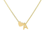 COLLIER INITIALE CŒUR