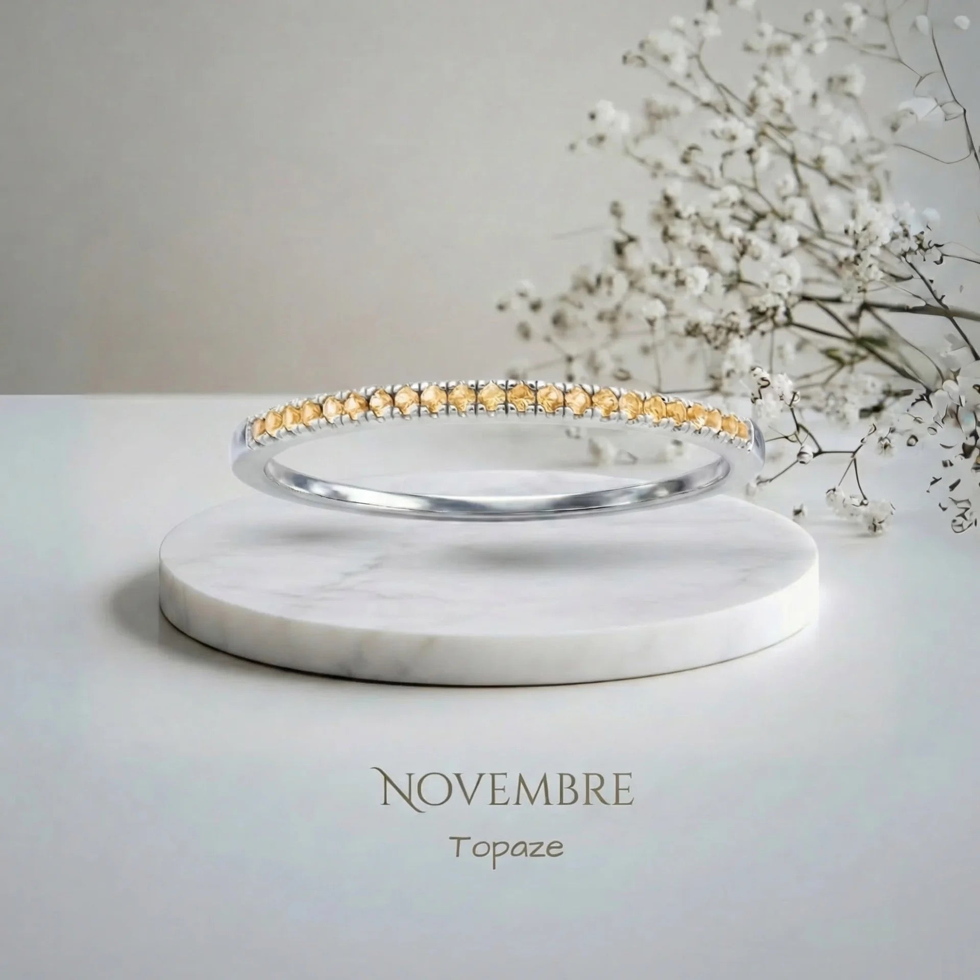 BAGUE AVEC PIERRE DE NAISSANCE