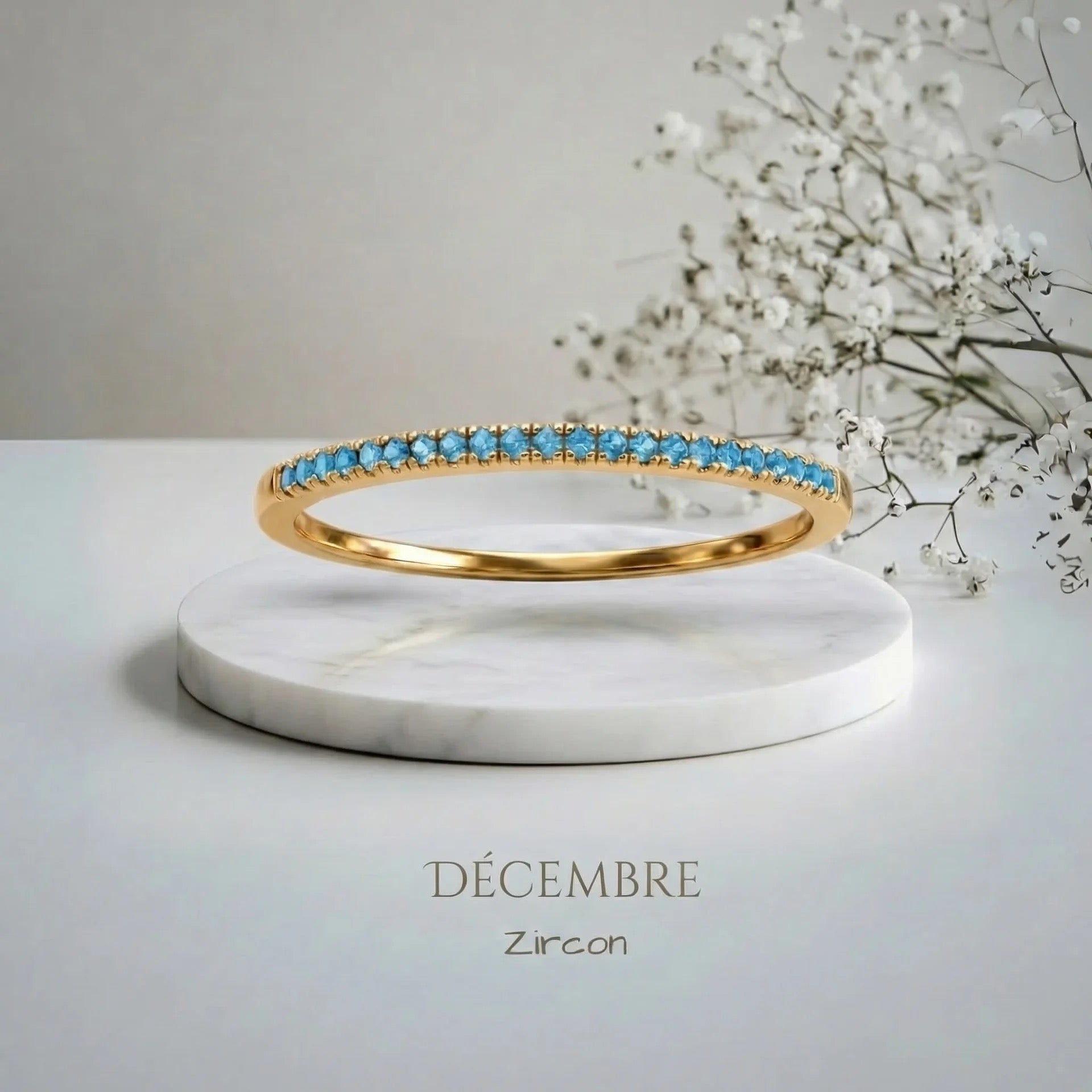 BAGUE AVEC PIERRE DE NAISSANCE